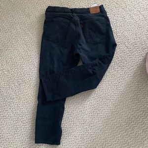 Levi's black button fly jeans, 30